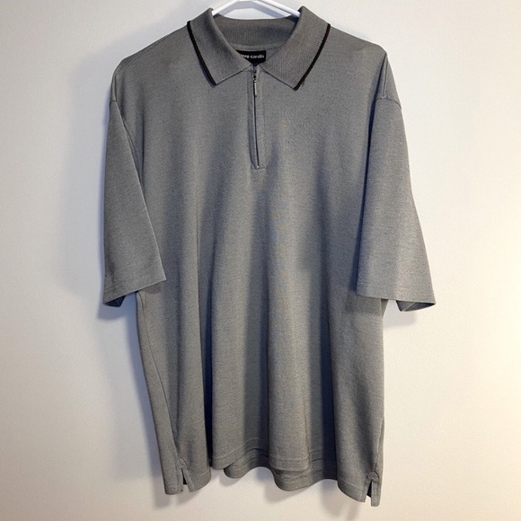 Pierre Cardin Gray Short Sleeved Polo - Picture 2 of 7